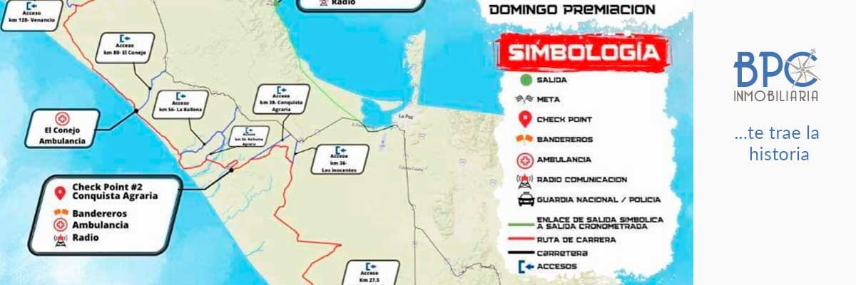 Publican mapa oficial de ruta Dos Mares 500.