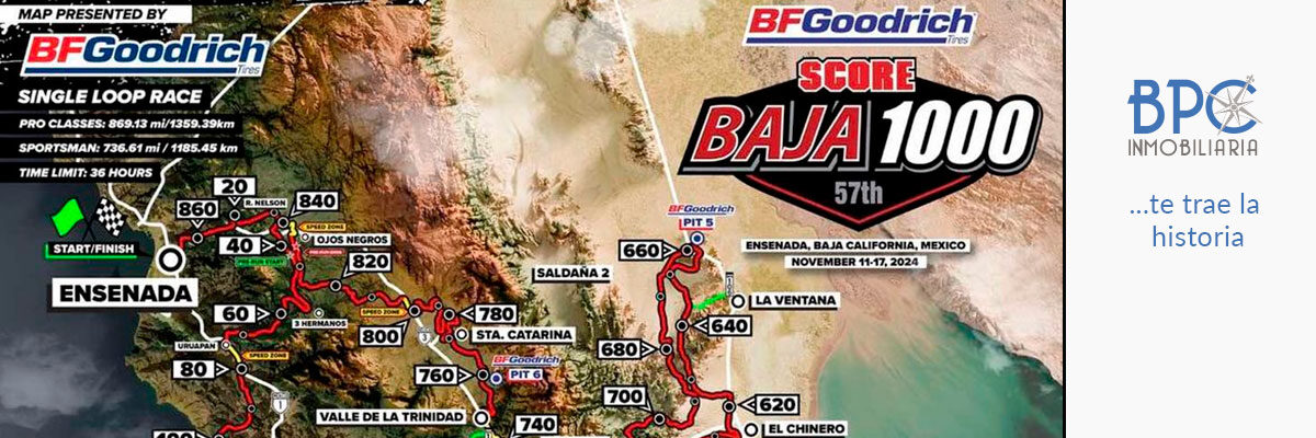 San Quintín B.C. vivirá la 57th SCORE Baja 1000 2024.