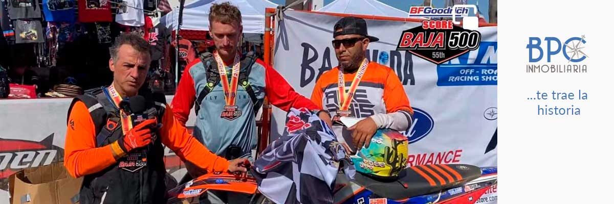 David Zárate al frente de podios para BCS en Baja 500.