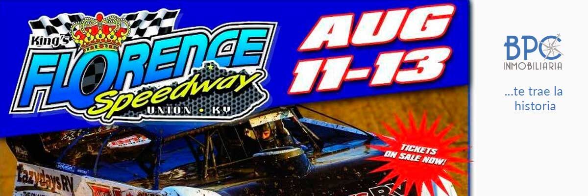 Más de 300 mil dólares en Florence Speedway en agosto.