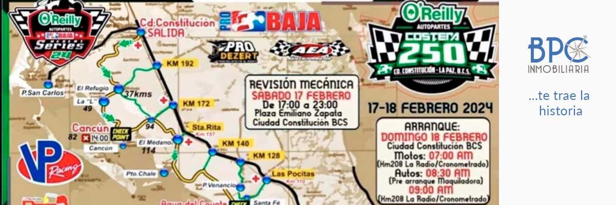 La Costera 250 sortea a 127 equipos para abrir temporada en BCS.